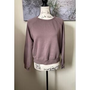 It is well women's everyday brown cotton sweatshirt made in USA, size small